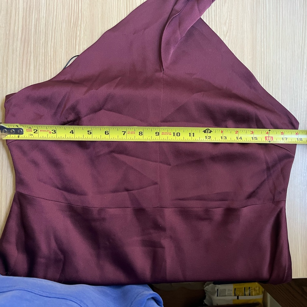 Park & Fifth Halter Burgundy Dress - Picture 5 of 9